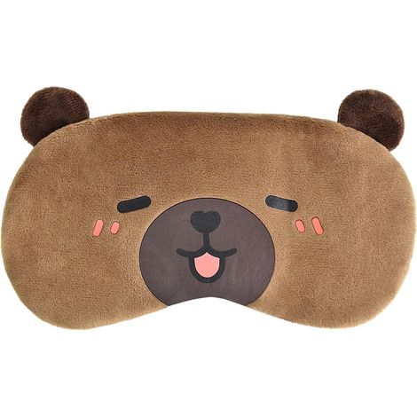 Masque de sommeil mignon capybara - Masque de voyage doux pour enfants, filles et adultes, motif animal mignon, protection contre la lumière pour dormir et voyager