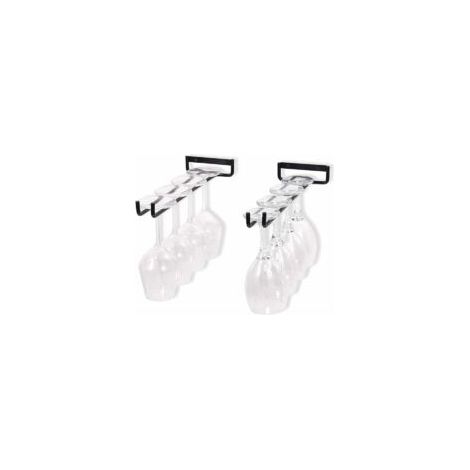 Set di 2 portabicchieri da appendere per bicchieri da vino e da birra - 30 cm - Crezuo