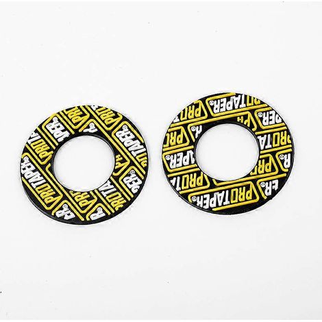 Poignée de guidon de moto 7/8" (22 mm / 24 mm) pour Protaper, motocross, dirt bike, pit bike, frein, caoutchouc gel, couleur : jaune. (1/4)