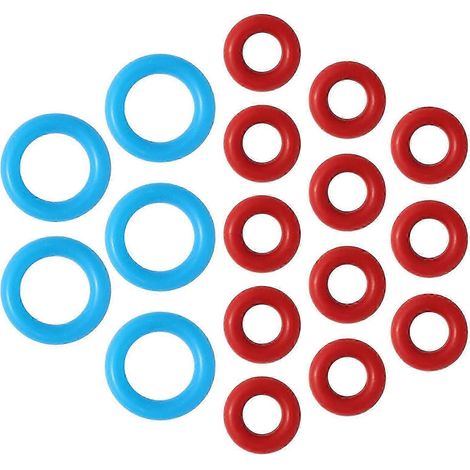 Kit de 17 joints toriques de rechange pour machines à expresso BES900, BES920, BES980 et BES990. Comprend 5 joints bleus et 12 joints rouges. (1/5)