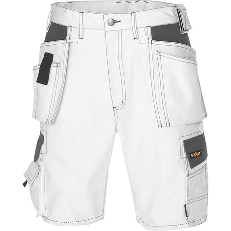 teXXor Canvas Arbeits-Shorts BERMUDA weiß/grau 44 4344 (1/4)