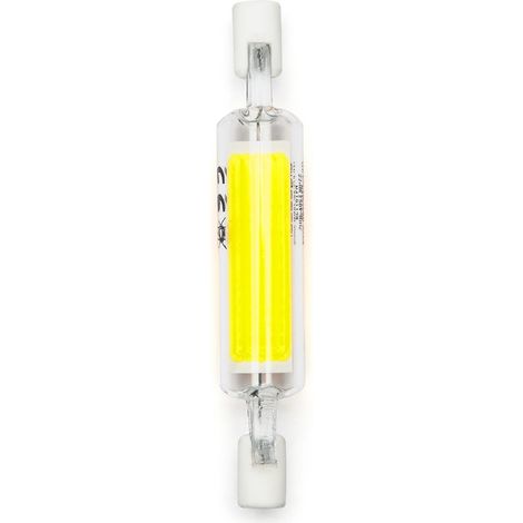 Lampadina Led R7S Lineare 78mm 4,5W COB in vetro Bianco freddo 6500K Aigostar (1/4)