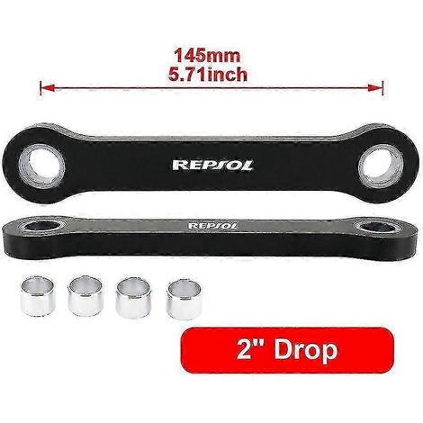 Kit d'abaissement Tib pour CBR500R CB500X CB500F 2019 2020 2021 2022 (amortisseur de suspension noir 2 pouces REPSOL) (1/4)