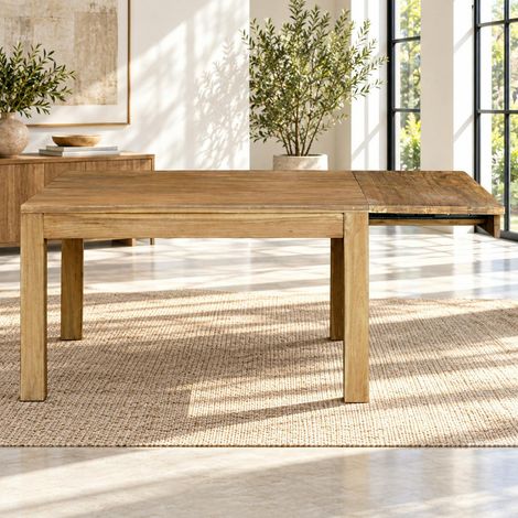 Table extensible en bois recyclé de teck 160-210 cm VADOD (1/5)