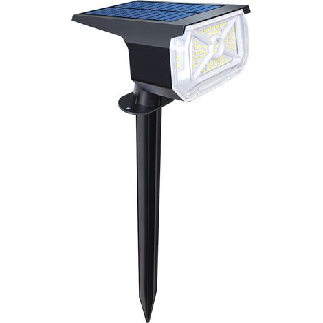 Lampadaire Solaire Extérieur Toivize 73 LED IP65 Noir (1/3)