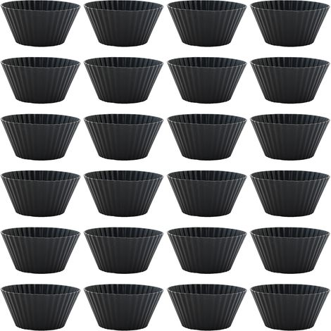 Moule À Mini-Cupcakes - Silicone Alimentaire - Résistant -40 °C À 230 °C - Compatible Four Micro-Ondes Congélateur Lave-Vaisselle - Lot De 24 (1/5)