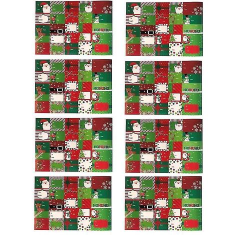 8 Bögen Weihnachtsaufkleber