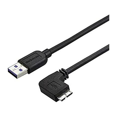 CABLE 0 5M MICROUSB 3 ACODADO (1/4)