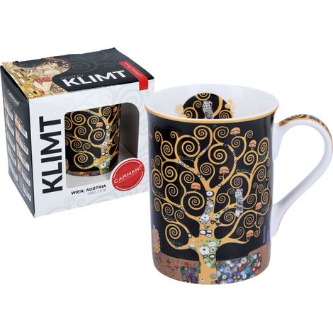 Mug classique en porcelaine « Arbre de Vie » de Gustav Klimt - NOUVEAU Cadeau (1/3)