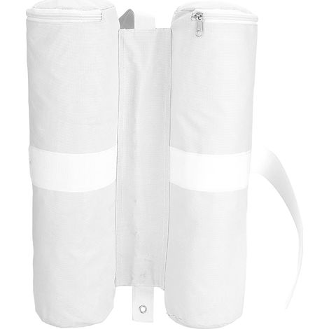 Sacs de sable lestés pour auvent, pieds de tente pliante pare-soleil, abri solaire extérieur (blanc)