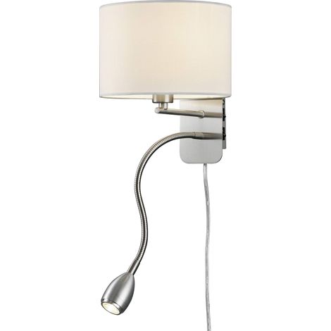 Trio Lighting 271170201, Lampada da Parete in Nickel Opaco, 3,2 W, 20 x 25 cm (1/3)