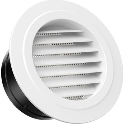 Grille De Ventilation - 125 mm - Ronde - Avec Moustiquaire - Pour Mur Et Plafond - Intérieur Et Extérieur - 1 Pièce (1/5)