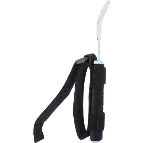 Cuillère Fourchette Pivotante Flexible, Couvert Ergonomique pour Personnes Âgées et Handicapés, Aide Repas Rotative, Set de 2 Pièces, Usage Quotidien (1/5)