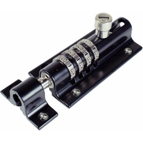 Lucchetto Ulisem a combinazione a 4 cifre, dall'elegante finitura nera, ideale per proteggere i tuoi effetti personali. (1/5)