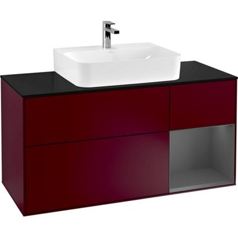 V&B Waschtischunterschrank Finion 120cm, Pl b m, Reg re Anthrac. m, Peo m (1/2)