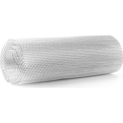 3x6 mm Aluminiumlegierung Autogrill, rautenförmiger Stoßstangengrill, universeller Grill