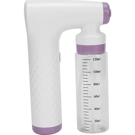 Aérographe portable pour bronzage sans soleil, rechargeable par USB, 120 ml, rose (1/5)