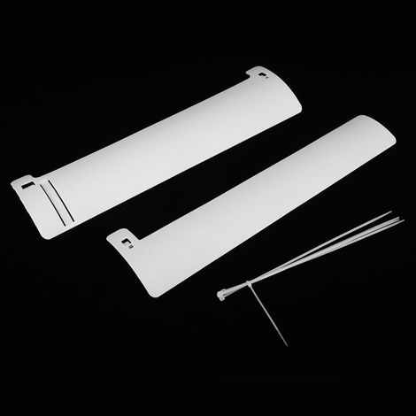 Déflecteur de climatiseur rétractable, protection anti-souffle direct froid, blanc (1/5)