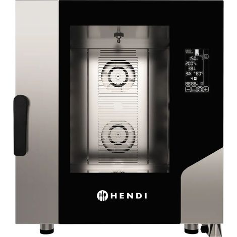 Four mixte Contact 7 x GN 1/1, 400V/10400W, 730x849x(H)850mm - Hendi