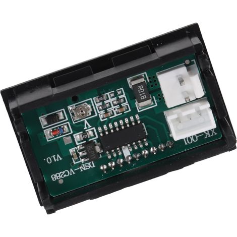 Compteur de courant numérique avec double affichage LED (rouge et bleu), voltmètre et ampèremètre numériques (DC 0-100 V, 10 A). (1/5)