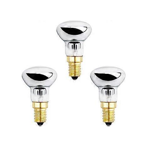 Ampoules E14 R39 25 W pour lampe à lave, dimmables, blanc chaud 2600 K, 250 lm, petit réflecteur, pour lampes à bulles chauffantes, lampes fusées, lampes à paillettes, lot de 3 (1/5)