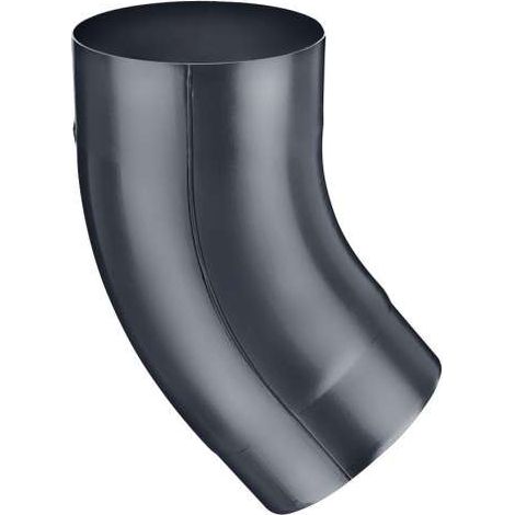 GRÖMO ALUSTAR Rohrbogen Anthrazit 40° ø80, SX (glatt), 82611 (1/2)