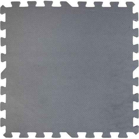 Tapis de sol en puzzle gris 50 x 50 cm, épaisseur 8 mm, en EVA résistant – protection optimale pour les liners de piscines gonflables (1/5)