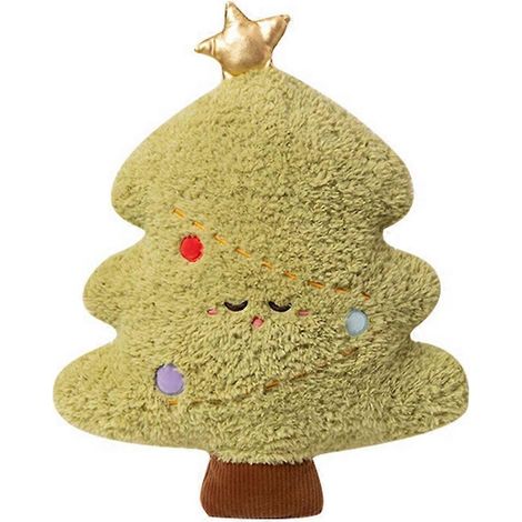 Weiches und niedliches Plüsch-Weihnachtskissen, gepolstertes Kissen für Zuhause, Schlafzimmer, Büro oder Sofa, Dekoration, Geburtstags- oder Weihnachtsgeschenk (1/5)