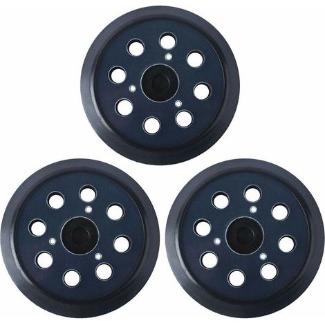 Plateau support 125 mm pour ponceuse BO5010 – Conception auto-agrippante – 8 trous pour aspiration – Caoutchouc durable (1/5)