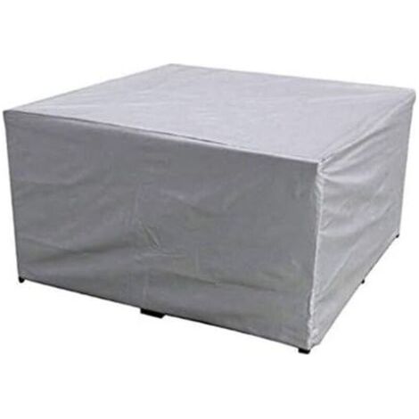 Housse de protection etanche pour meuble salon de jardin rectangulaire (150 x 150 x 75 cm) (1/5)