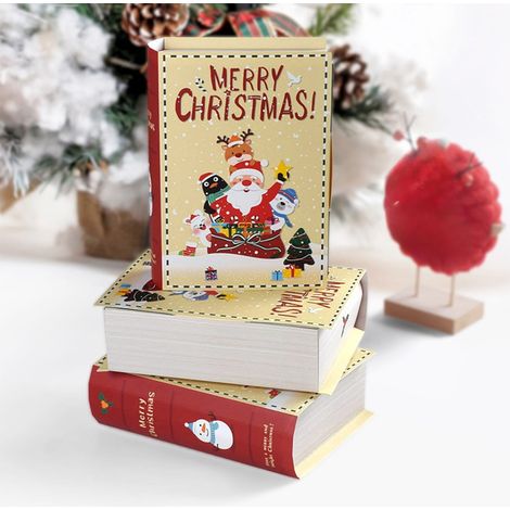 Boîte À Bonbons De Noël - Carton Rigide - 18 x 13 x 5 cm - Décoration De Table Festive Et Emballage Cadeau Réutilisable - Lot De 5 (1/5)
