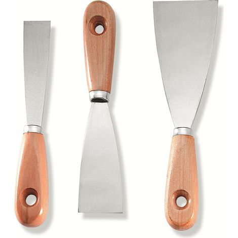 COLOR EXPERT 91170150 LOT PROMO COMPLET DE 3 COUTEAUX À PEINDRE MANCHE BOIS