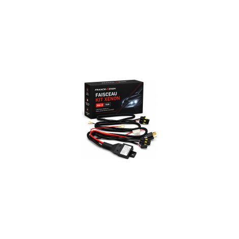 Faisceau de controle pour Kit xénon H4 - Modèle H4-3 35W Voiture - Branchement sur batterie - Alimentation 2 ballasts (1/2)
