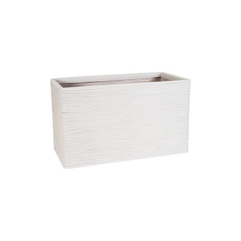 1 x Amalfi Trough Light Grey Stone Effect Trough Long Flower Planter