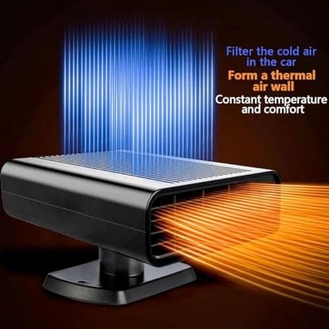 Calefactor portátil para coche，nuevo modelo 2025，calefactor de parabrisas de calentamiento rápido de 12 V