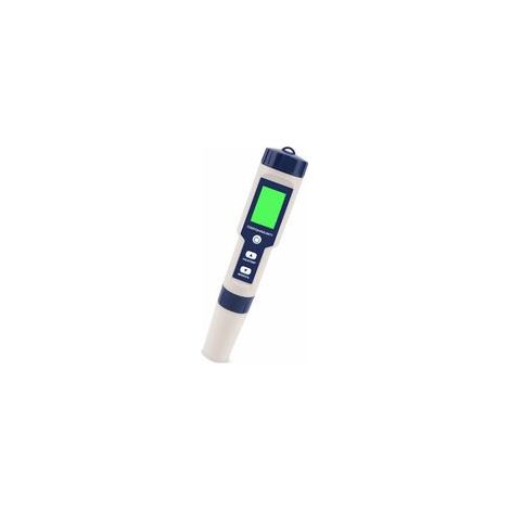 Testeur de qualité d'eau 5 en 1 : pH, TDS, EC, salinité, température, écran LCD – (1/5)