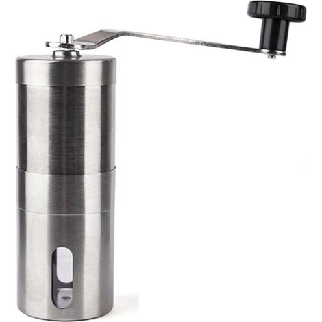 Moulin à café manuel avec mouture réglable pour expresso, cafetière à piston et café filtre, idéal pour la maison, le bureau et les voyages.-AquaForge (1/5)