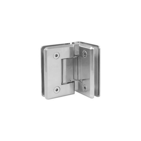Charnière de Douche Modèle B Résistance à la Corrosion Adaptation pour Verre 8 12mm Charnière Décorative pour Portes et Parois, Nickel Mat.