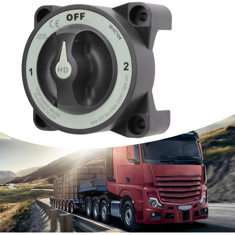 500-A-3-Positionen-Batterietrennschalter, Hauptleistungsschalter, IP66 wasserdicht, flammhemmend für Wohnmobile und Boote (1/5)