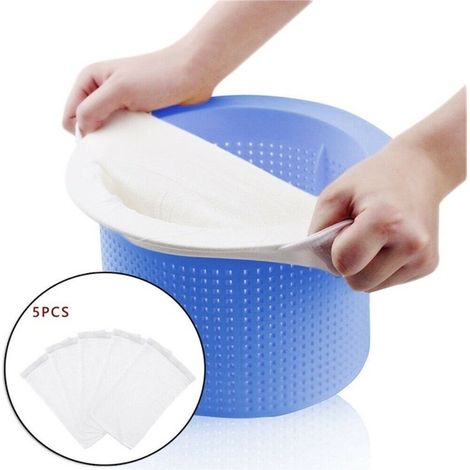 Sac filtrant pour piscine, purification de l'eau, élimination des impuretés, filtre à déchets (5 pièces, fût non inclus)-AquaForge (1/5)