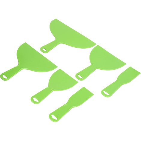 Lot de 6 couteaux à enduire en ABS pour mastic plâtre mur papier peint 2in 4in 6in 8in 10in (1/5)