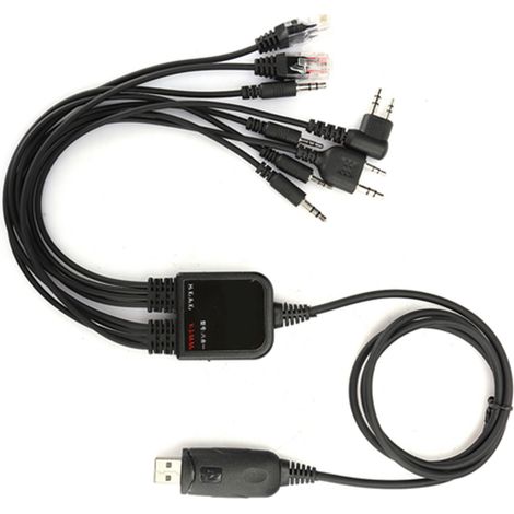 8-in-1 USB-Programmierkabel für KENWOOD/QuanShengcn/Tyt/Motorola-Funkgeräte (1/5)