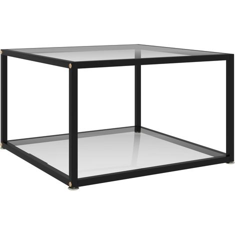 Couchtisch Transparent 60x60x35 cm Hartglas