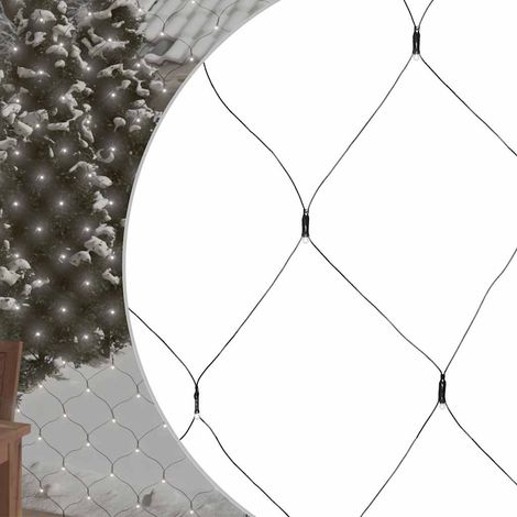 Filet lumineux blanc froid de Noël  Décoration de Noël 3x3 m 306 LED Int/ext 64003