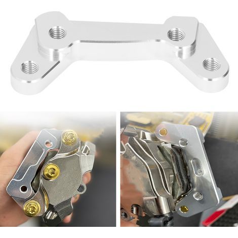 Adaptateur d'étrier de frein arrière en aluminium pour Vespa GTS GTV 300, avec vis de fixation. (1/5)