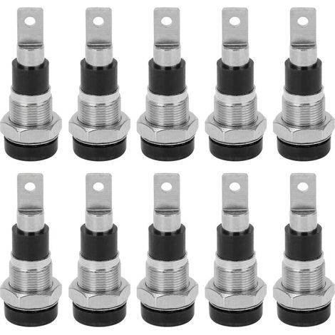 10 Stück 4-mm-Bananenstecker, hohe elektrische Leitfähigkeit für Industrieanlagen, Schwarz (1/5)
