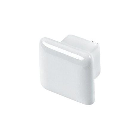 Bouton carré céramique - blanc 40 x 40 mm - MERIGOUS (1/2)