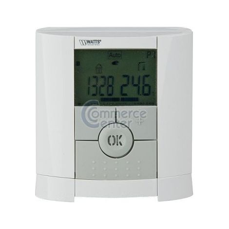 Watts – Thermostat filaire digital programmable – Alimentation 230V – Largeur 80mm – 9 programmes pré-établis – Design soft touch