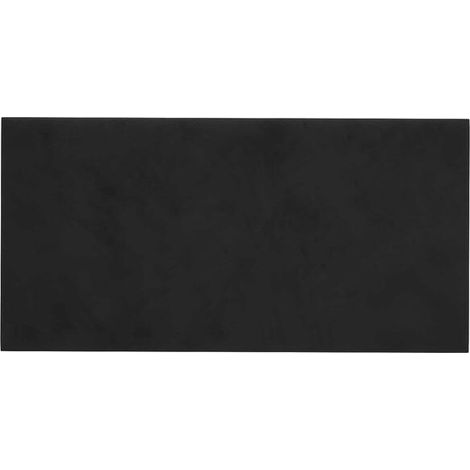 Ensemble de tête de lit murale 12 pièces, velours noir (1/5)