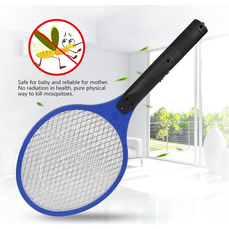 Toivize Racket Anti-Moustique Électrique sans Fil Rechargeable, Modèle Bleu (1/5)